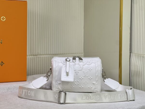 LOUIS VUITTON CITY KEEPALL BAG WHITE 20CM M21835 - Image 9