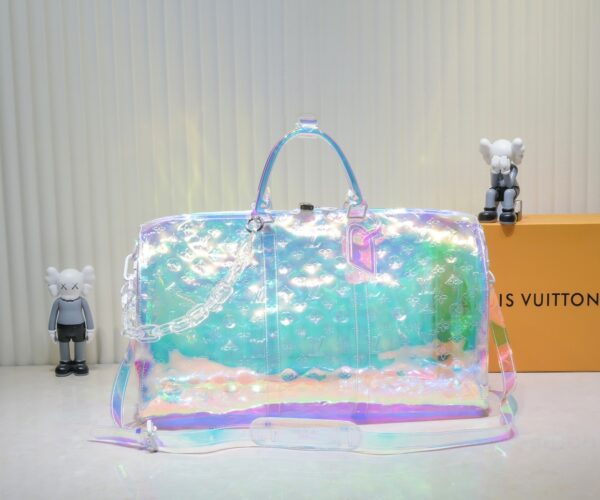 LOUIS VUITTON KEEPALL BANDOULIÈRE 50 PRISM HOLOGRAM M53271 - Image 10