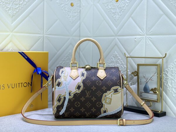 LOUIS VUITTON SPEEDY BANDOULIÈRE 25CM BROWN N40473 - Image 5