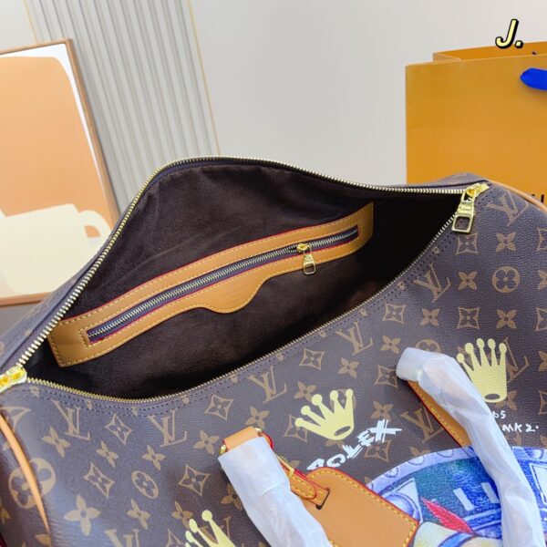 LOUIS VUITTON X ROLEX 1995 KEEPALL 45 PINOCCHIO HAND BAG - Image 10