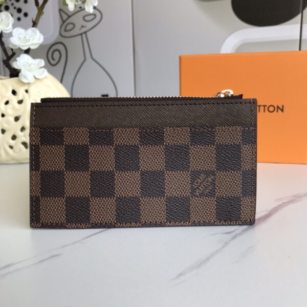 LOUIS VUITTON COIN CARD HOLDER BROWN 14.5CM N64038 - Image 7