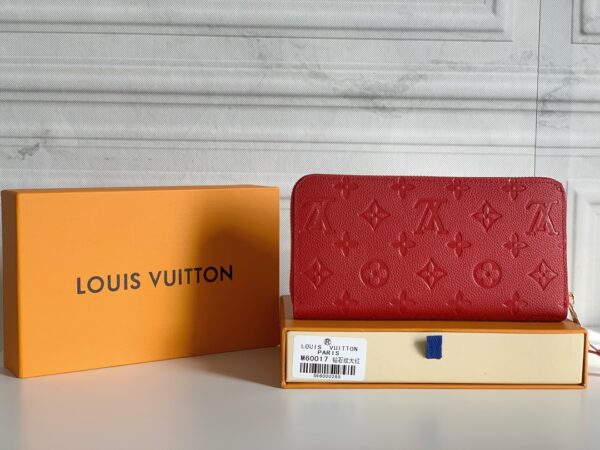 LOUIS VUITTON ZIPPY WALLET MONOGRAM RED 19CM M61864 - Image 10