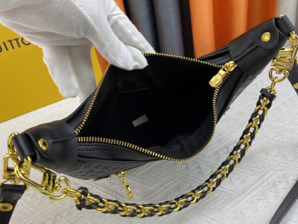 LOUIS VUITTON LOOP BAGUETTE BAG BLACK 23CM M22591 - Image 2