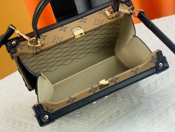 LOUIS VUITTON PETITE MALLE LIGHT BROWN AND BLACK 24CM M45943 - Image 2