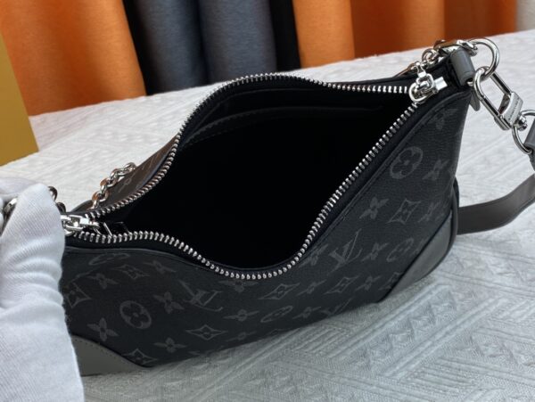 LOUIS VUITTON BOULOGNE BLACK AND GREY LEATHER 27CM M45832 - Image 2