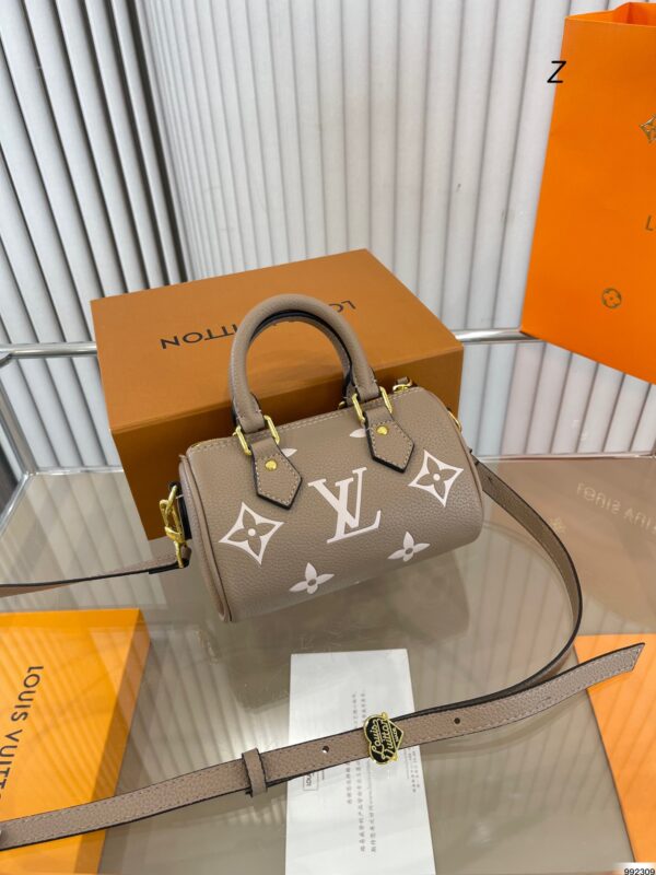 LOUIS VUITTON NANO SPEEDY MONOGRAM CANVAS LIGHT BROWN 17CM M81456 - Image 2