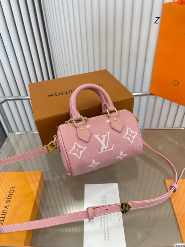 LOUIS VUITTON NANO SPEEDY MONOGRAM CANVAS PINK 17CM M81456 - Image 2