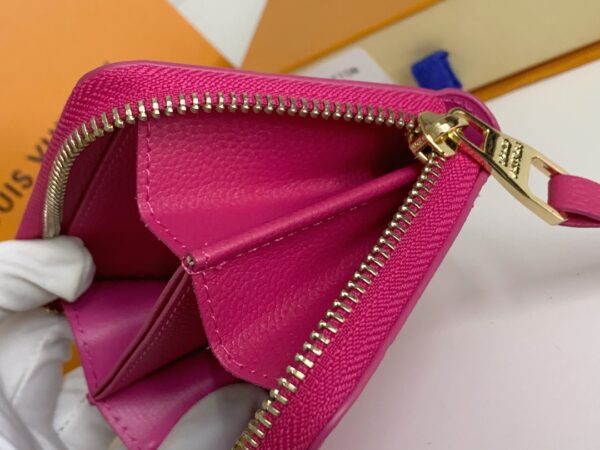 LOUIS VUITTON ZIPPY COIN PURSE MONOGRAM EMPREINTE DARK PINK 11CM M60067 - Image 4