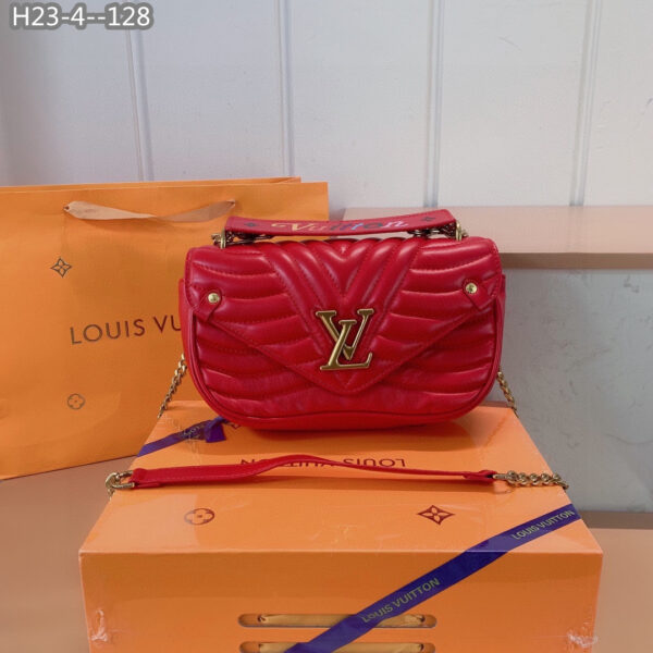 LOUIS VUITTON NEW WAVE CHAIN BAG RED 25CM M55020 - Image 2