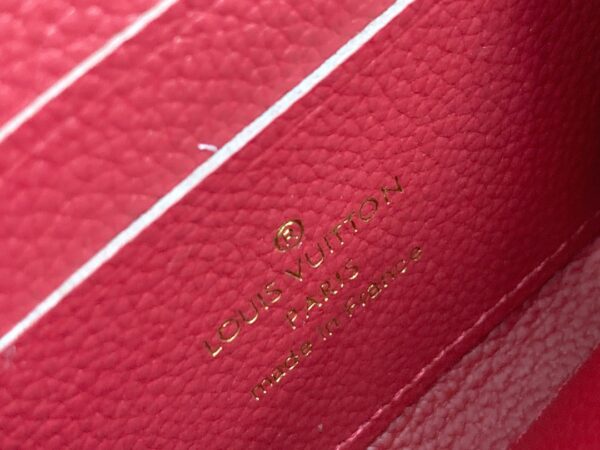 LOUIS VUITTON ZIPPY COIN PURSE MONOGRAM EMPREINTE RED 11CM M60067 - Image 2