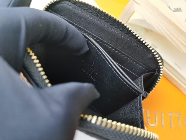 LOUIS VUITTON VERNI ZIPPY COIN BLACK WALLET 11CM M61231 - Image 3