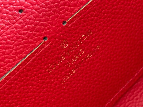 LOUIS VUITTON ZIPPY WALLET MONOGRAM RED 19CM M61864 - Image 2