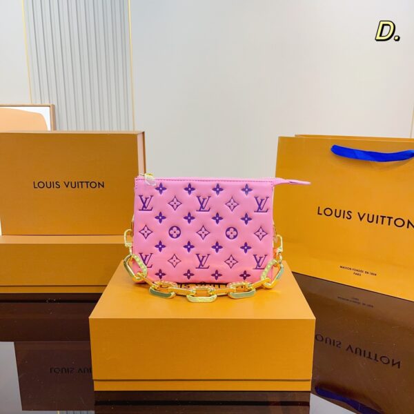 LOUIS VUITTON MONOGRAM PUFFY COUSSIN BB PINK 21CM M59277 - Image 2