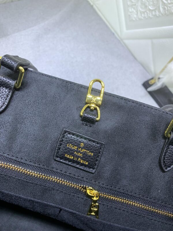 LOUIS VUITTON x YK ON THE GO MM WITH FLOWER MARQUETRY IN BLACK 41CM M46416 - Image 3