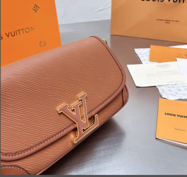 LOUIS VUITTON BUCI BROWN AND GOLD 24CM M59459 - Image 3