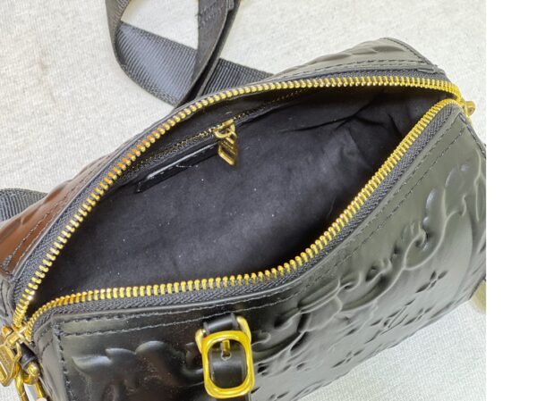 LOUIS VUITTON CITY KEEPALL BAG BLACK 20CM M21835 - Image 8