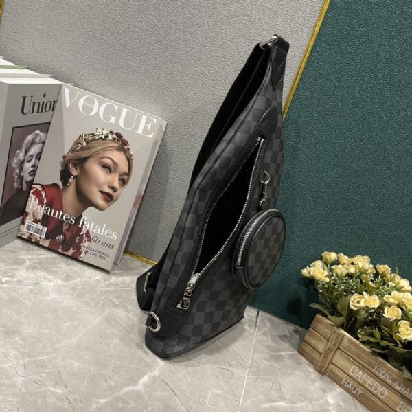 LOUIS VUITTON DUO SLING BAG CARO BLACK 42CM M30936 - Image 2