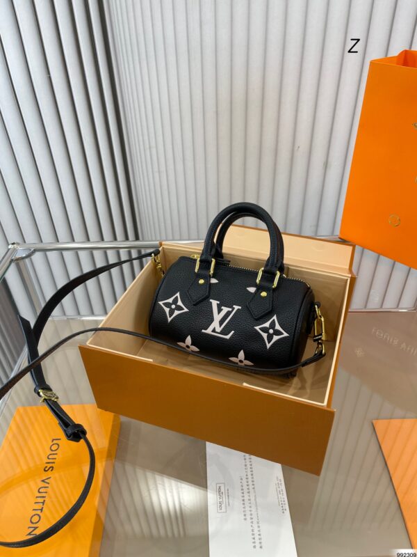 LOUIS VUITTON NANO SPEEDY MONOGRAM CANVAS BLACK 17CM M81456 - Image 3