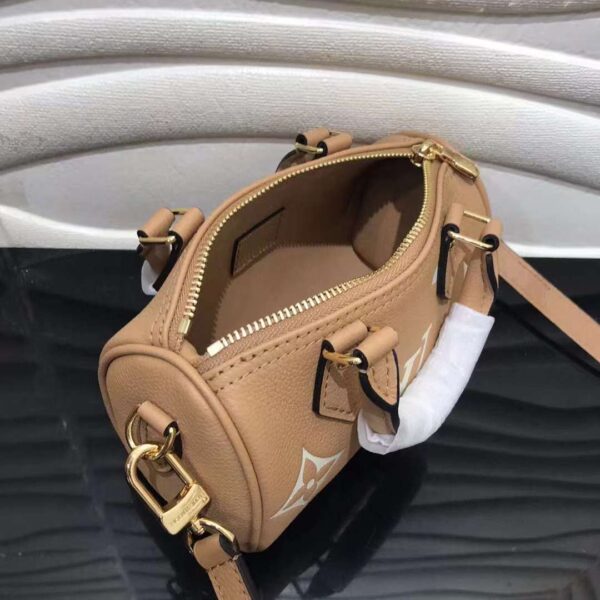LOUIS VUITTON NANO SPEEDY MONOGRAM CANVAS LIGHT BROWN 17CM M81456 - Image 3