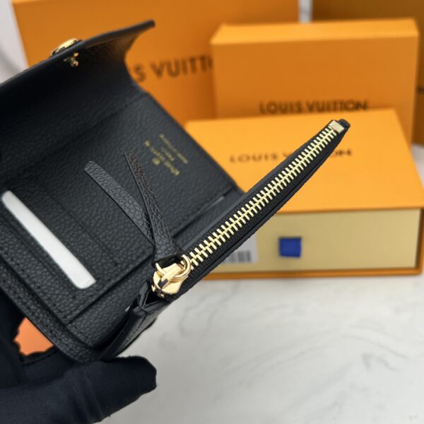 LOUIS VUITTON VICTORINE WALLET BLACK AND BEIGE 12CM M80968 - Image 3