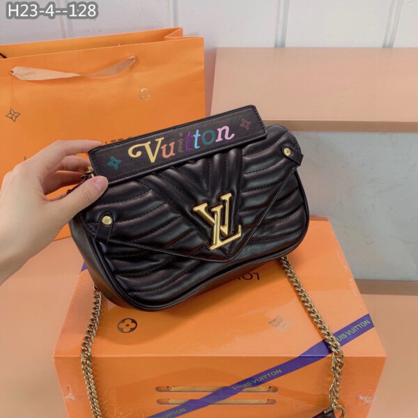 LOUIS VUITTON NEW WAVE CHAIN BAG BLACK 25CM M55206 - Image 3