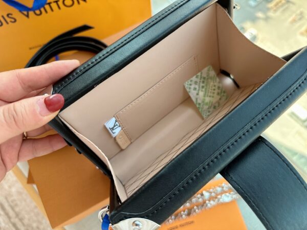 LOUIS VUITTON PETITE MALLE BLACK AND GREY 19CM M21462 - Image 3