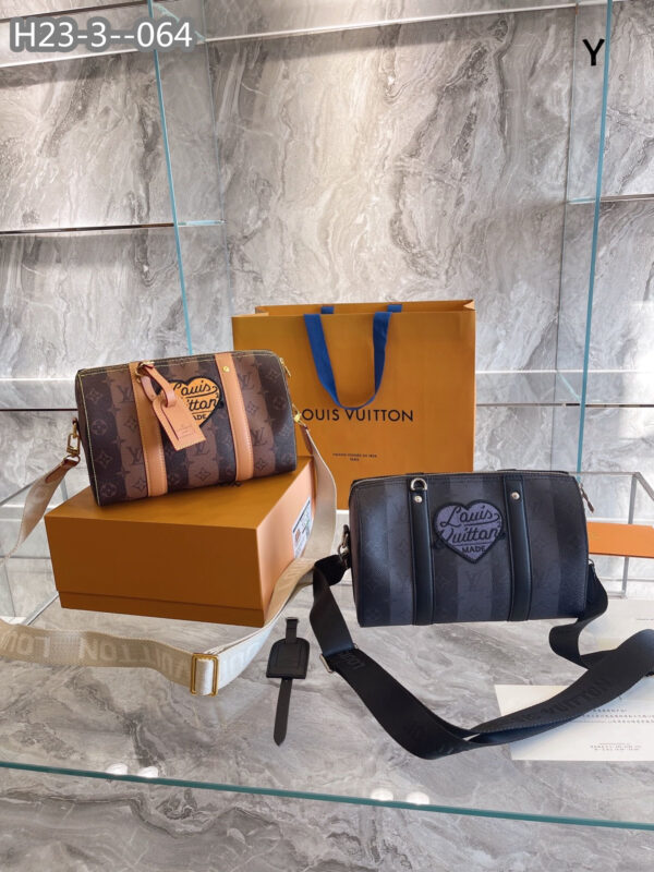 LOUIS VUITTON BOLSA CITY KEEPALL BLACK 28CM M45963 - Image 3