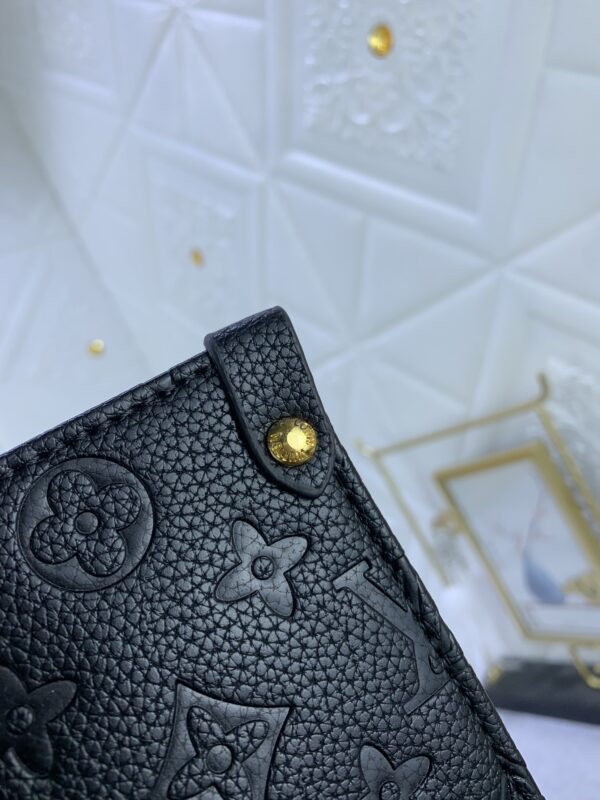 LOUIS VUITTON x YK ON THE GO MM WITH FLOWER MARQUETRY IN BLACK 41CM M46416 - Image 4