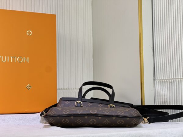 LOUIS VUITTON BROWN MONOGRAM FRANCOISE BAG 32CM - Image 4