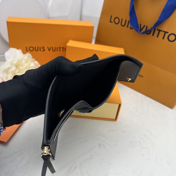 LOUIS VUITTON VICTORINE WALLET BLACK AND BEIGE 12CM M80968 - Image 4