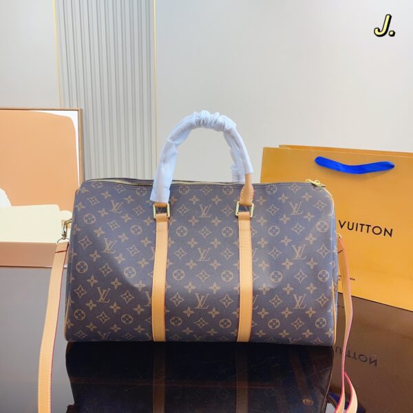 LOUIS VUITTON X ROLEX 1995 KEEPALL 45 PINOCCHIO HAND BAG - Image 4
