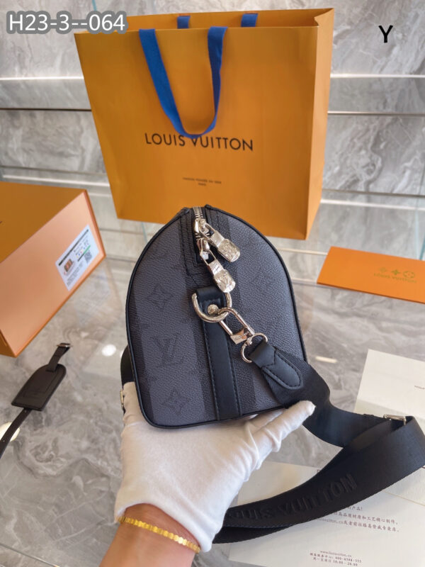 LOUIS VUITTON BOLSA CITY KEEPALL BLACK 28CM M45963 - Image 4