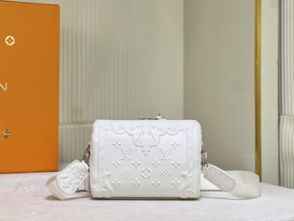 LOUIS VUITTON CITY KEEPALL BAG WHITE 20CM M21835 - Image 5