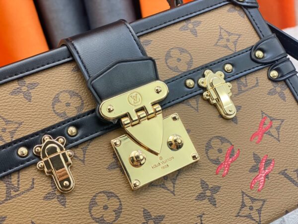 LOUIS VUITTON PETITE MALLE LIGHT BROWN AND BLACK 24CM M45943 - Image 5