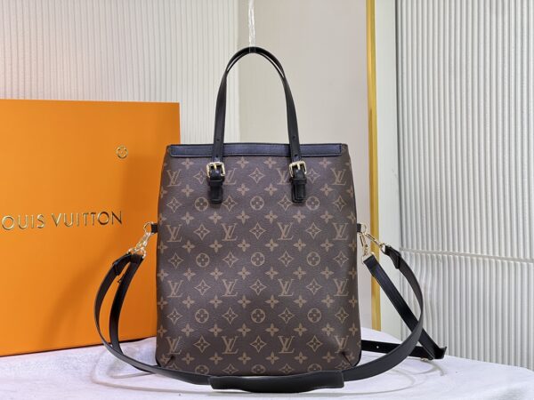 LOUIS VUITTON BROWN MONOGRAM FRANCOISE BAG 32CM - Image 5