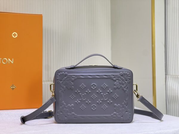 LOUIS VUITTON HANDLE SOFT TRUNK OPTIC GREY 26CM M21833 - Image 7