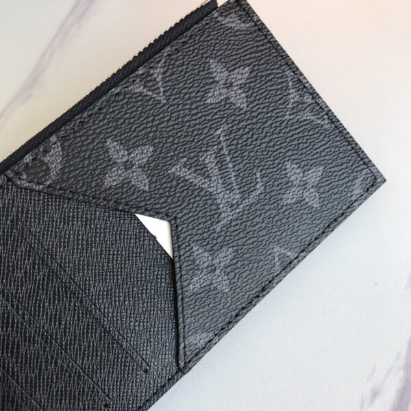 LOUIS VUITTON COIN CARD HOLDER TAIGARAMA 14.5CM BLACK M30271 - Image 5