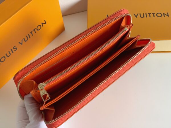 LOUIS VUITTON ZIPPY WALLET MONOGRAM ORANGE 19CM M61864 - Image 5