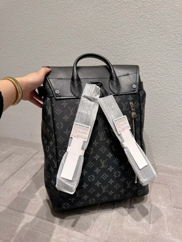 LOUIS VUITTON STEAMER BACKPACK BLACK 42CM M44052 - Image 5