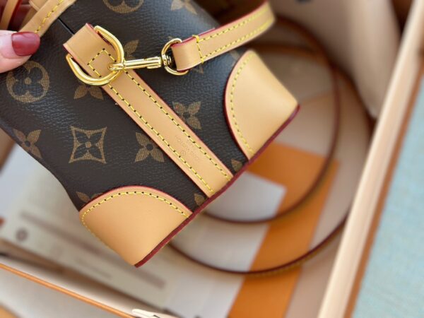 LOUIS VUITTON NOÉ PURSE BROWN AND BEIGE NOÉ PURSE 12CM M57099 - Image 5