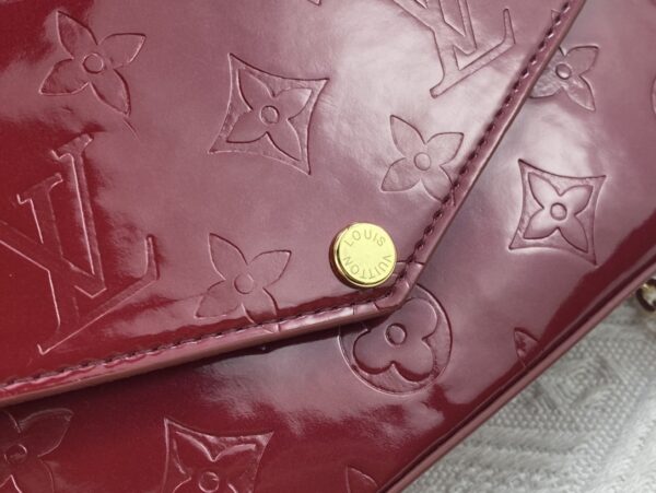 LOUIS VUITTON POCHETTE FÉLICIE WINE RED 21CM M61293 - Image 7
