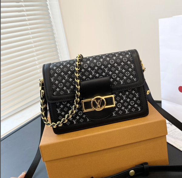 LOUIS VUITTON DAUPHINE 20CM BLACK AND WHITE MONOGRAM M45958 - Image 6