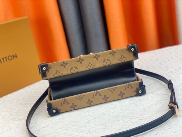 LOUIS VUITTON PETITE MALLE LIGHT BROWN AND BLACK 24CM M45943 - Image 6