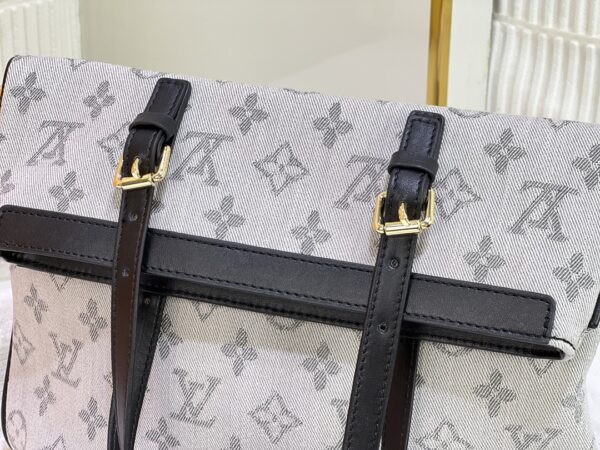 LOUIS VUITTON GREY MONOGRAM FRANCOISE BAG 32CM - Image 6
