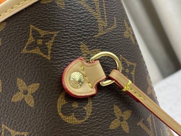 LOUIS VUITTON x YK MM NEVERFULL ORANGE YELLOW AND PINK 31CM CUSTOMS M46381 - Image 4
