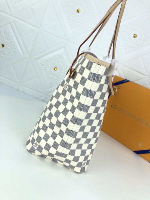 LOUIS VUITTON NEVERFULL GM DAMIER AZUR AND BEIGE 40CM N41360 - Image 3