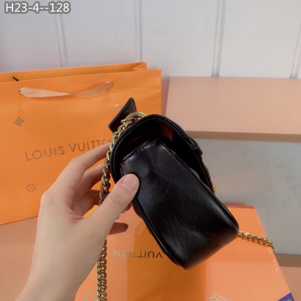 LOUIS VUITTON NEW WAVE CHAIN BAG BLACK 25CM M55206 - Image 6