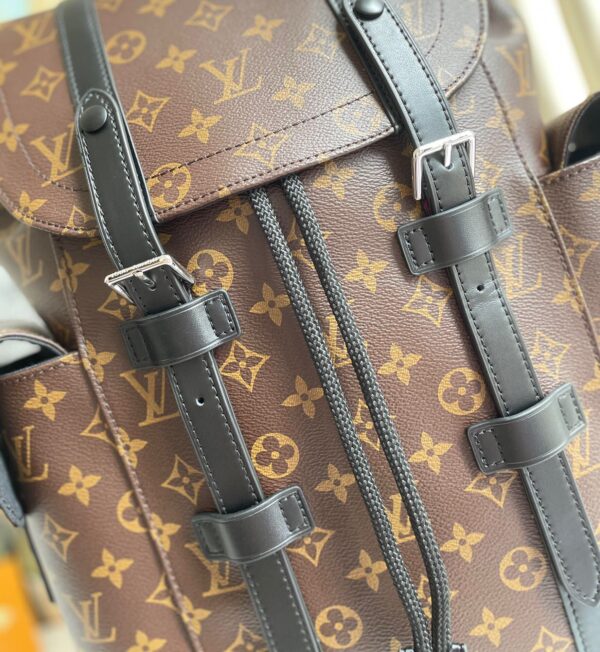 LOUIS VUITTON CHRISTOPHER BACKPACK MONOGRAM BROWN MACASSAR CANVAS 45CM M43735 - Image 6