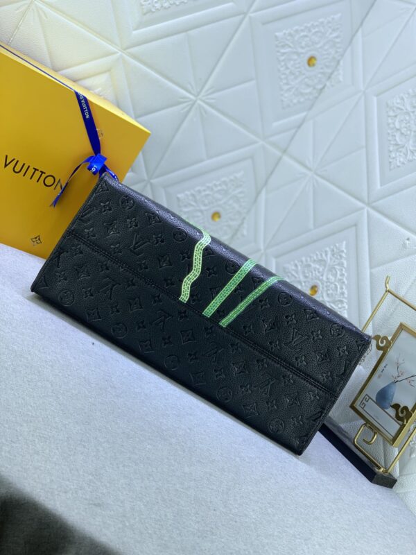 LOUIS VUITTON x YK ON THE GO MM WITH FLOWER MARQUETRY IN BLACK 41CM M46416 - Image 7