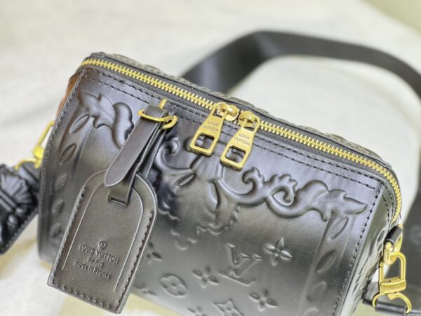 LOUIS VUITTON CITY KEEPALL BAG BLACK 20CM M21835 - Image 3